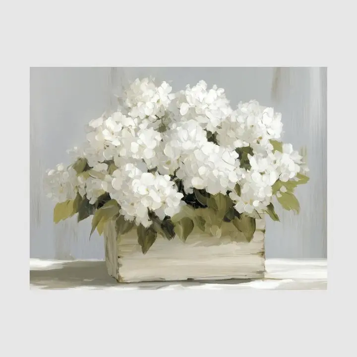 Rustic Crate-Style Hydrangea Wall Decor By Arpere 1