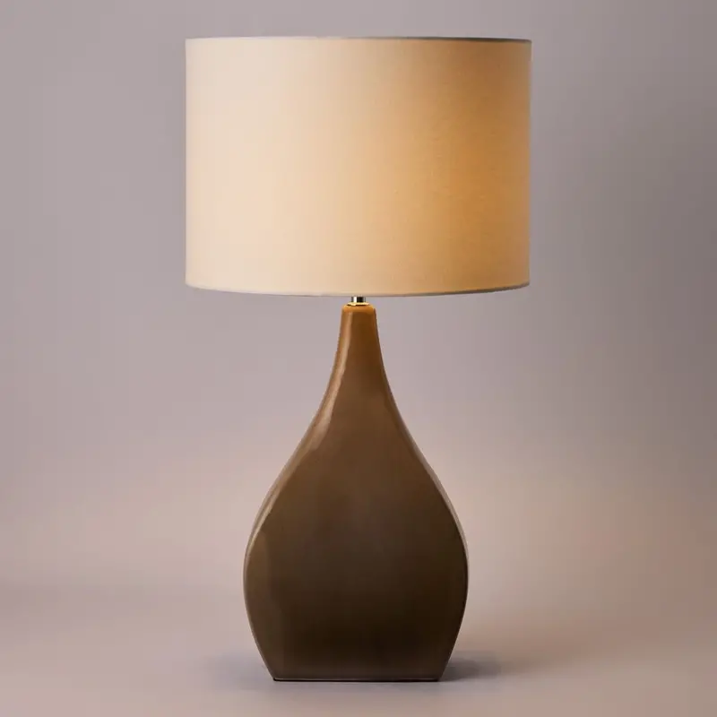 Sabrina Ceramic Table Lamp – Warm Sand 1