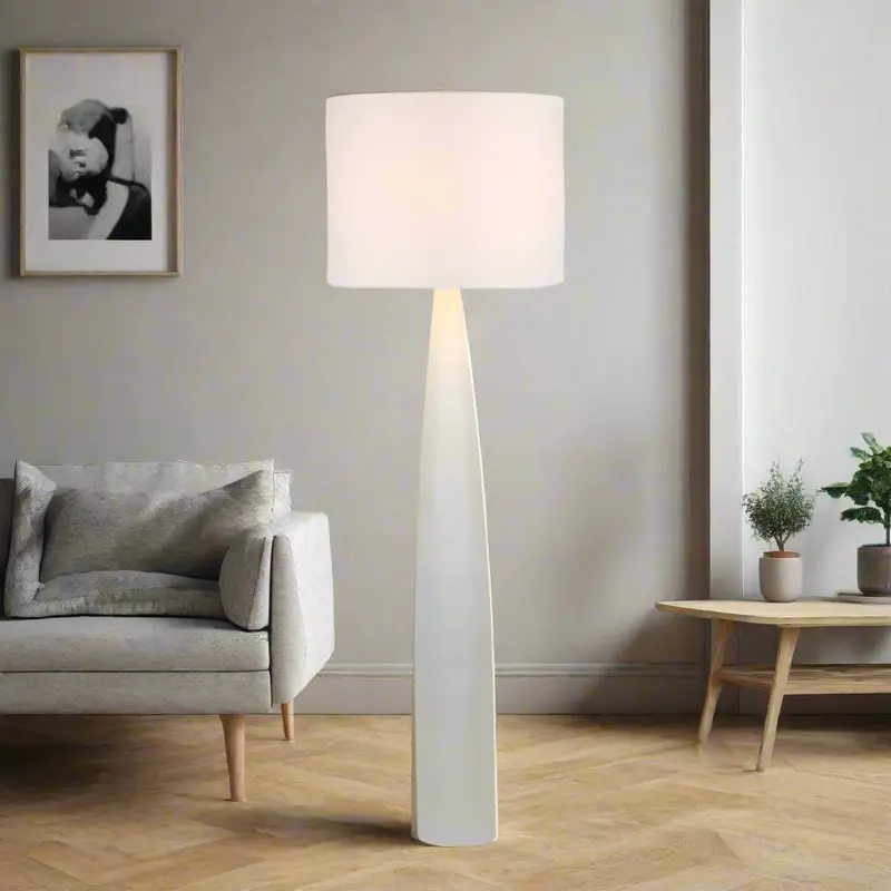 Samson White Floor Lamp Base Only 1