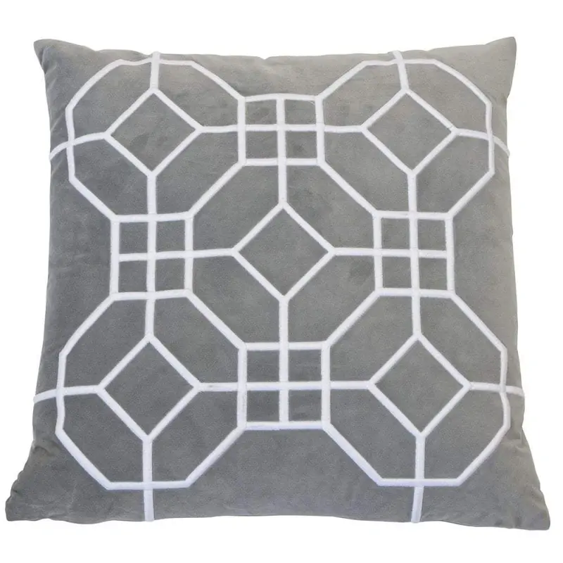 San Diego Feather-Insert Cushion Cover In Silver 1