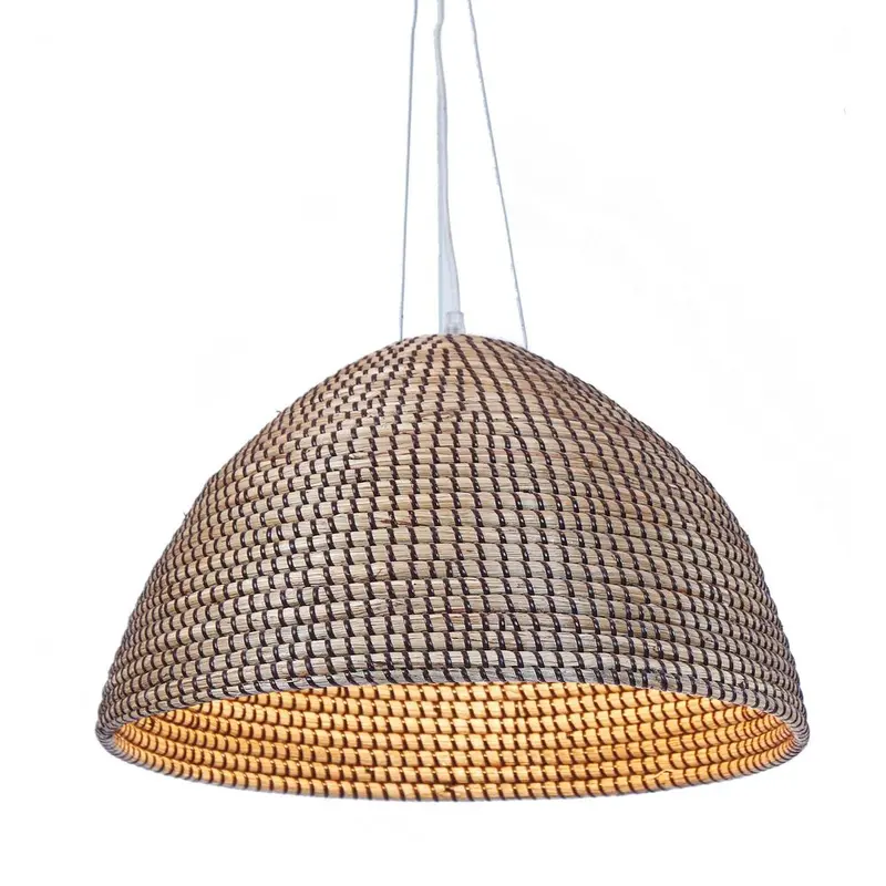 San Marco Wood-Inspired Ceiling Pendant – Warm Brown Finish 1