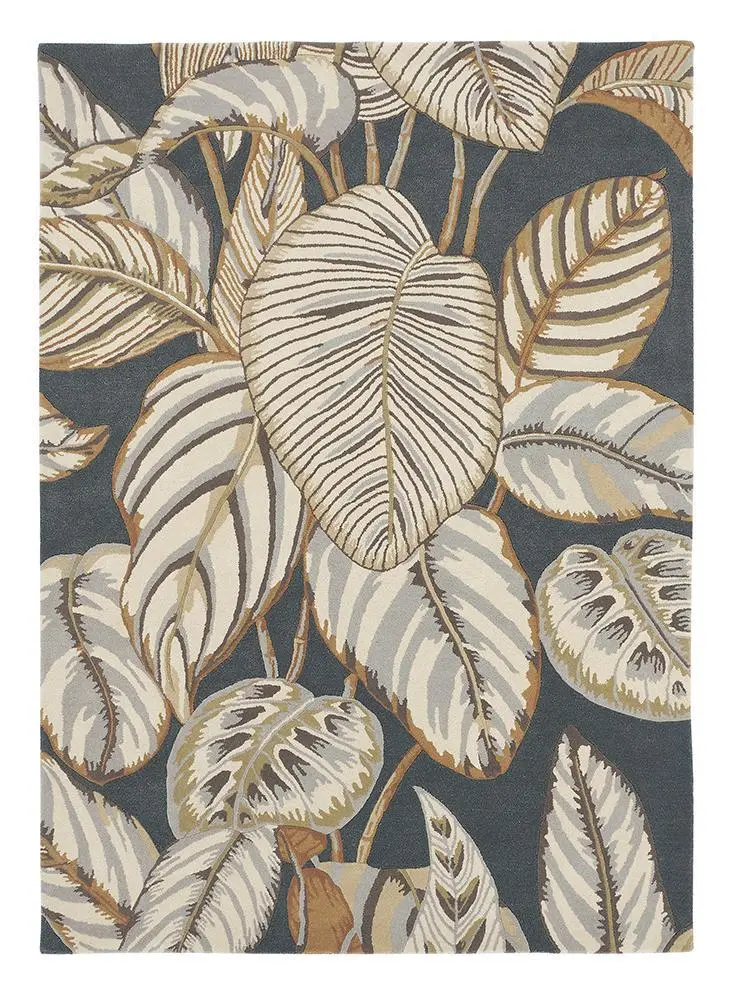 Sanderson Calathea Charcoal Wallpaper – Dramatic Monochrome Foliage 050805 1