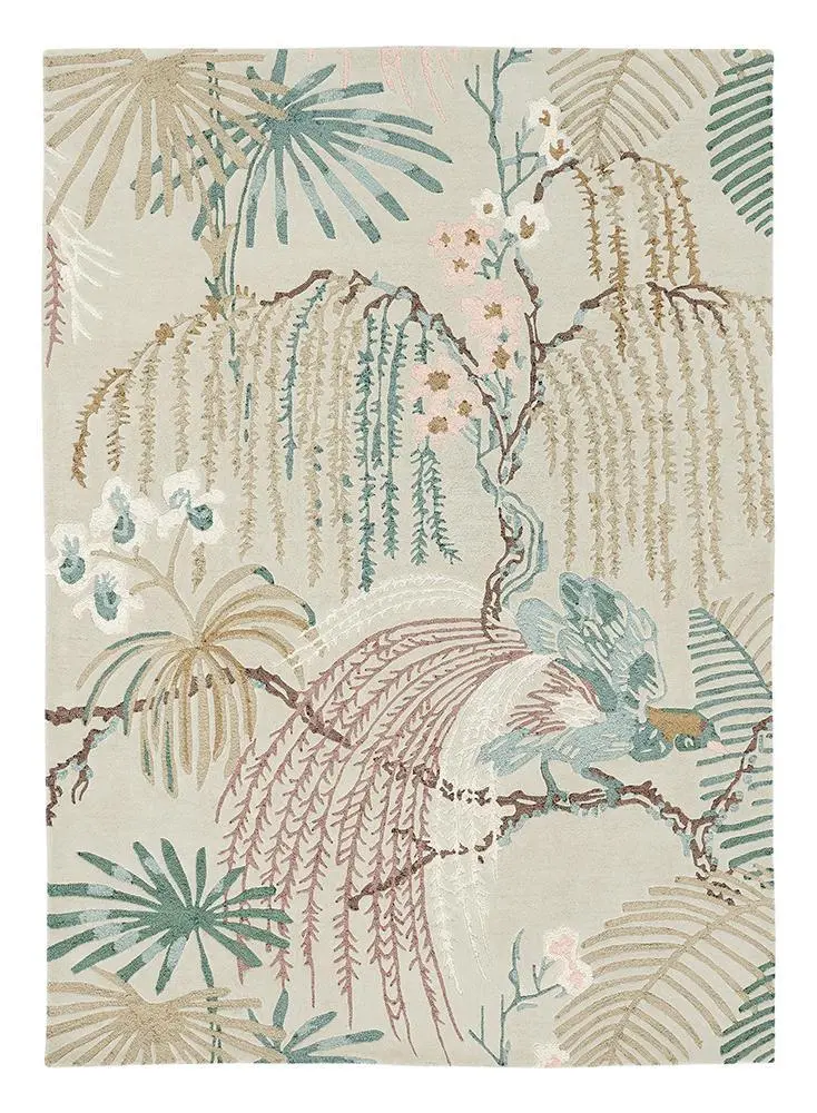 Sanderson Rain Forest Orchid Grey Wallpaper – Elegant Floral Contrast 050701 1