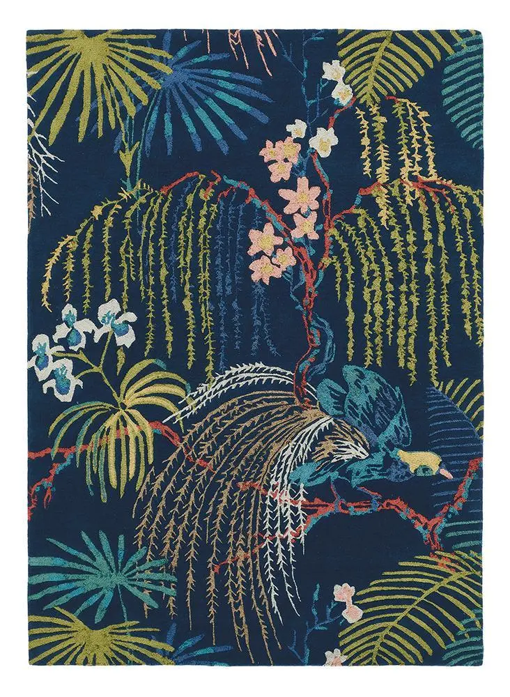 Sanderson Rain Forest Tropical Night Wallpaper – Deep Jungle Scene 050708 1
