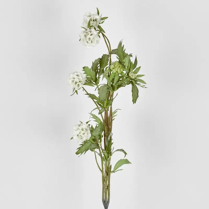 Scabiosa Artificial Flower Spray – 94Cm Tall 1