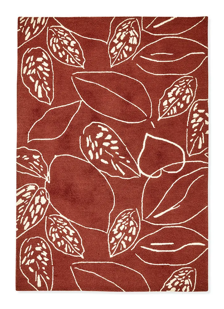 Scion Orto Rust Textured Area Rug 125400 1