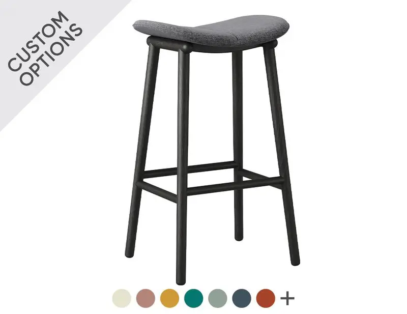 Seed Barstool With Natural Wood Base 1