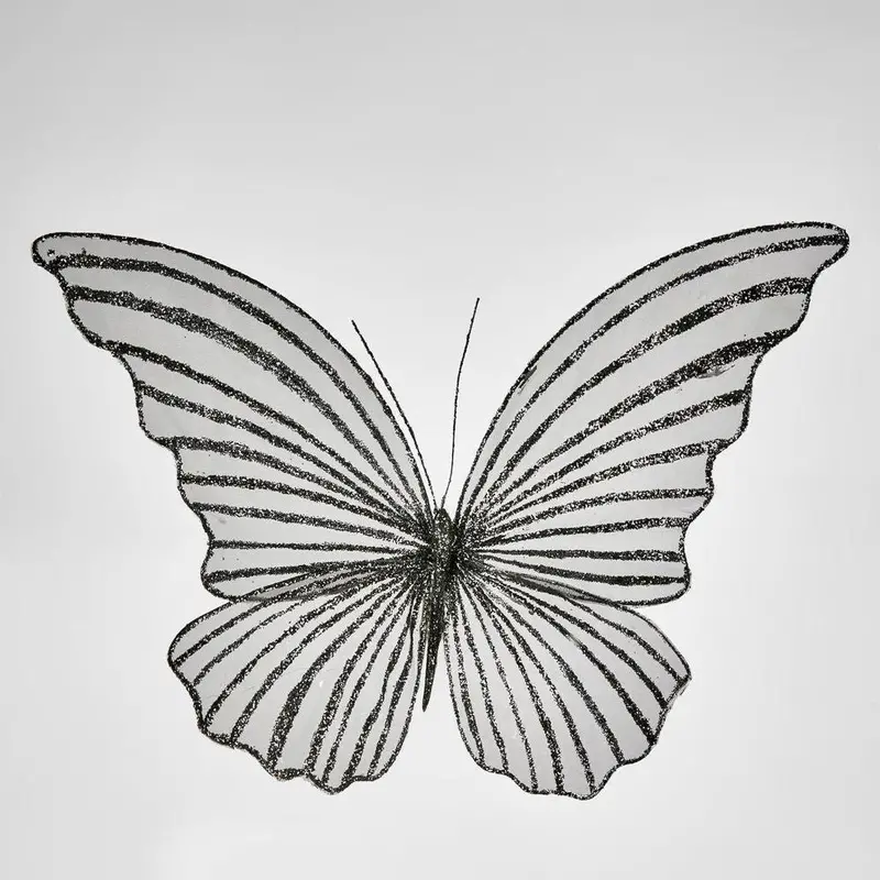 Sera Oversized Black Butterfly Wall Clip 1