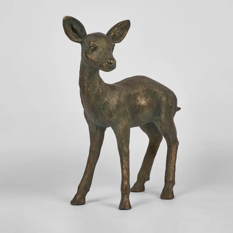 Sika Verdigris Small Deer Figurine 1