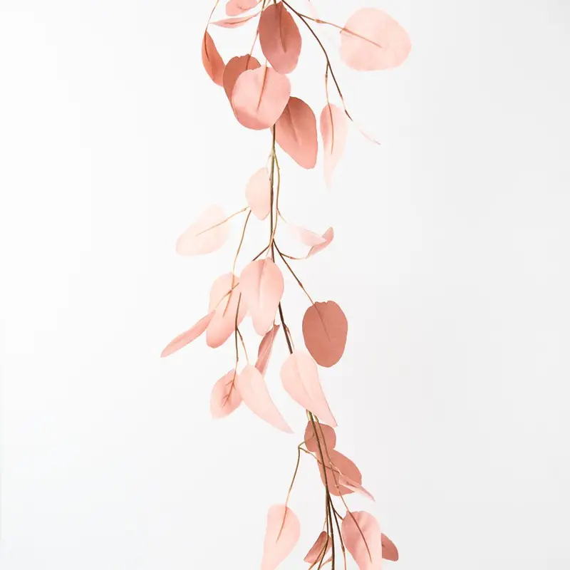 Silver Dollar Eucalyptus Garland – Six-Foot Decorative Wreath Strand 1