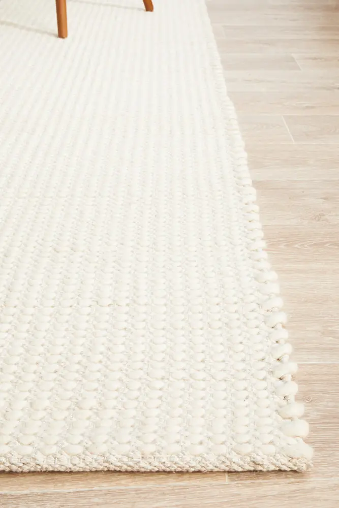 Skandi 300 White Cotton Rug – 225 X 155 Cm 1