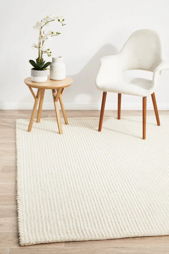 Skandi 300 White Cotton Rug – 400 X 300 Cm 1