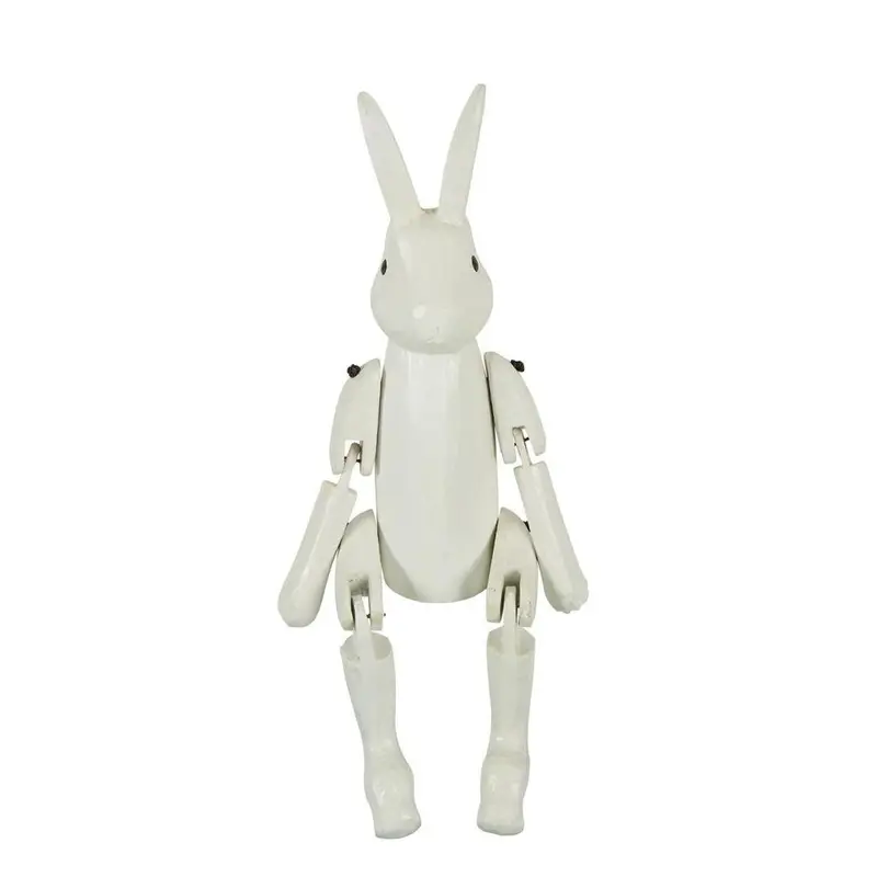 Small White Rabbit Hand Puppet – Soft Fabric Toy 1