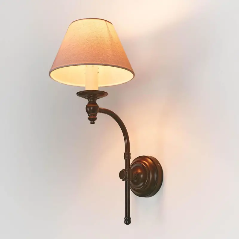 Soho Curved Wall Light – Bronze Base 1