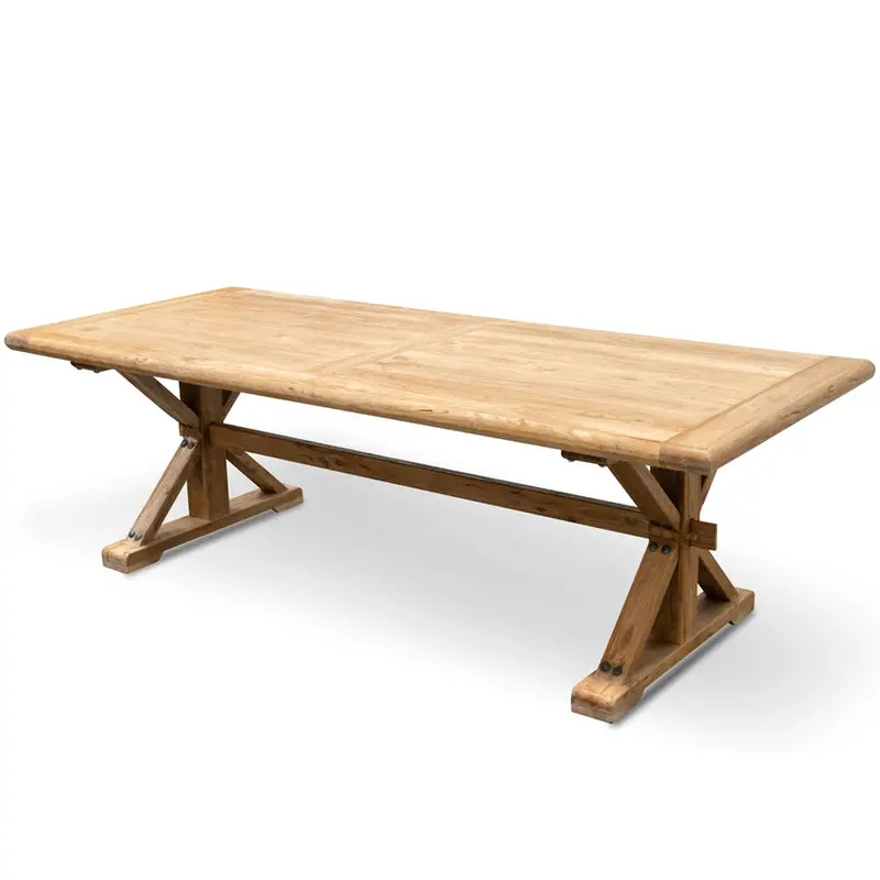 Solid Wood 3-Meter Rustic Dining Table 1