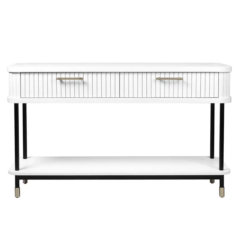 Sophia White Console Table – Sleek Entryway Or Sofa Table 1