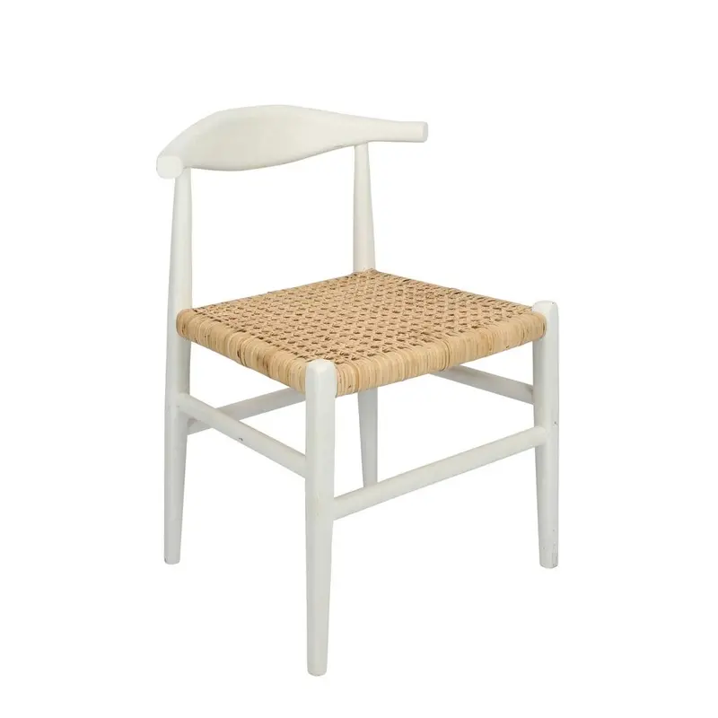 Sorren White & Natural Chair – Scandinavian-Inspired Dining Or Office Seat 1