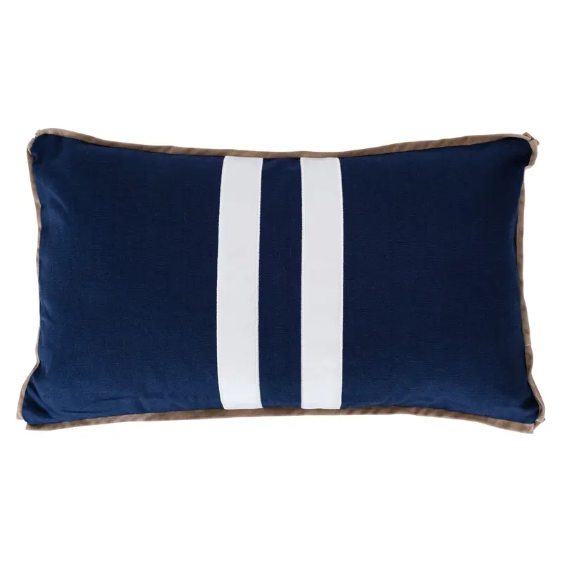 Sorrento Navy Rectangular Outdoor Cushion Cover 1