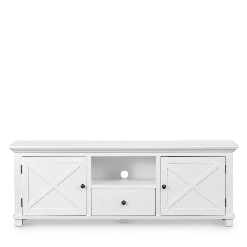 Sorrento White 170Cm Hamptons Media Unit 1