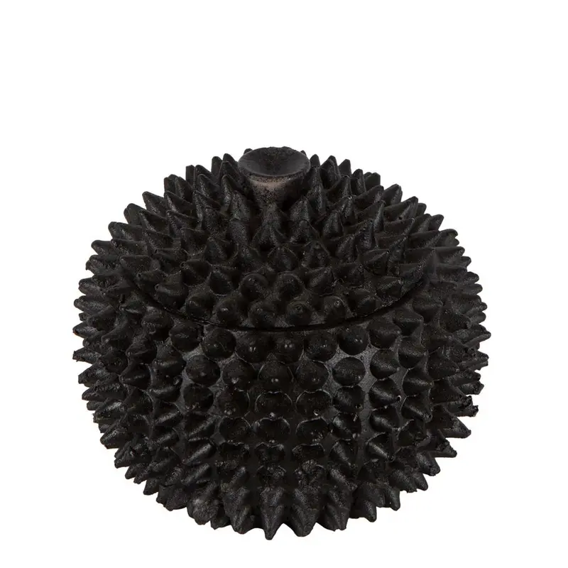Spike Large Black Bowl – Sleek Matte Ceramic Centerpiece 1