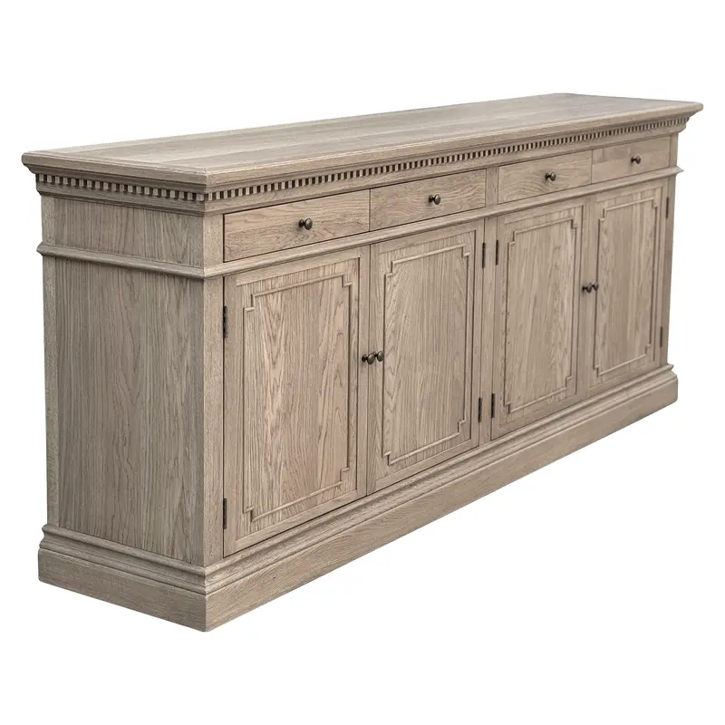St. James 220Cm Weathered Oak Sideboard 1