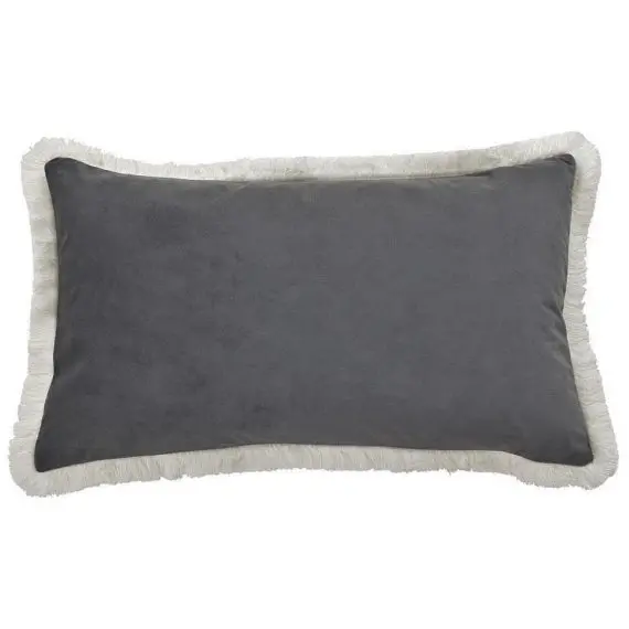 St. Kilda Grey Rectangular Pillow Cover + Feather Fill 1