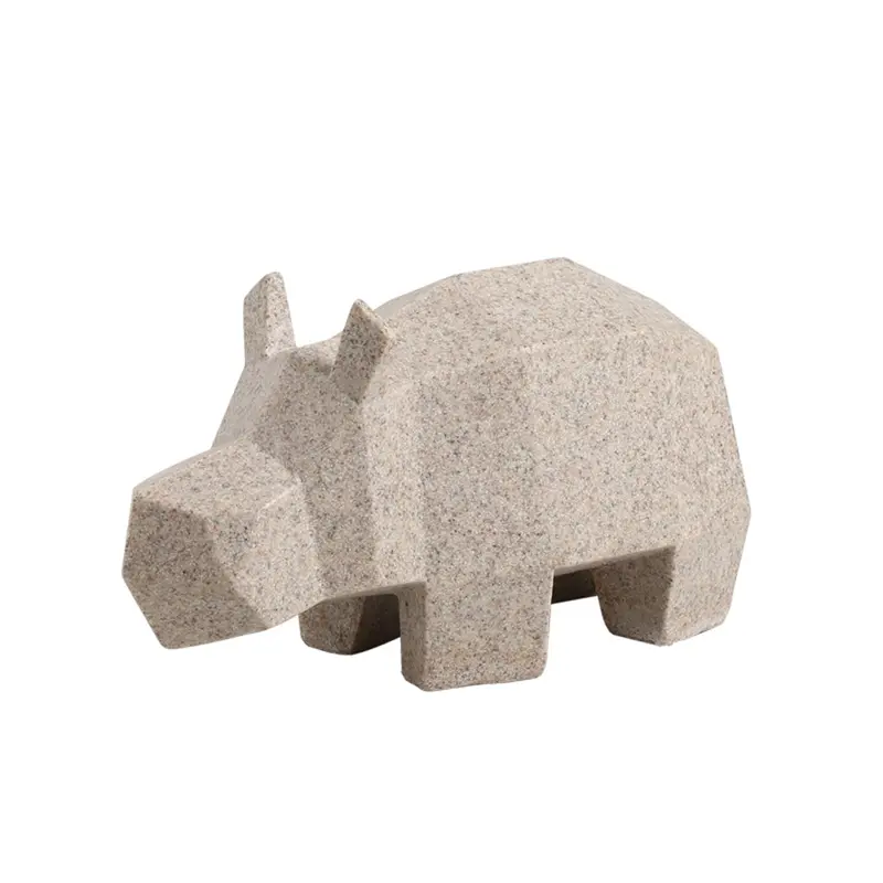 Stone Hippopotamus Sculpture 1