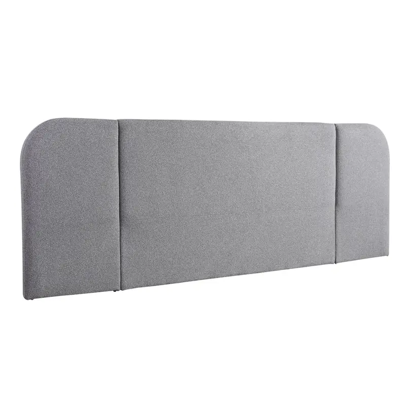 Storm Grey King-Sized Bedhead – Wide Fabric Panel Headboard 1