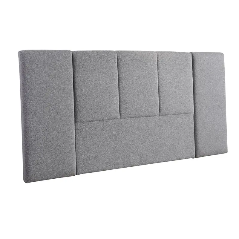 Storm Grey Queen Bedhead – Tailored Fabric Headboard 1