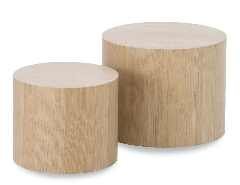 Stump Natural Wood Table Set 1