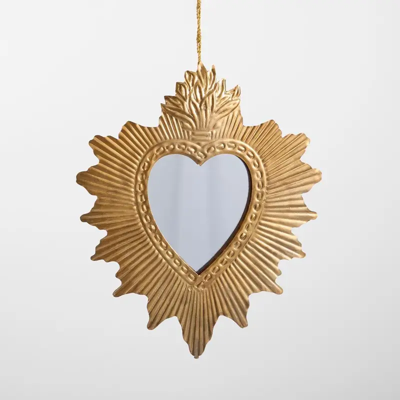 Sunburst Mirror Heart Wall Decor – Small Size 1
