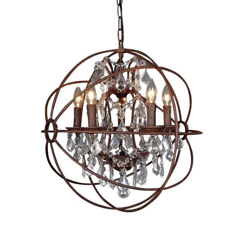 Sundance Medium Chandelier In Rust Finish 1