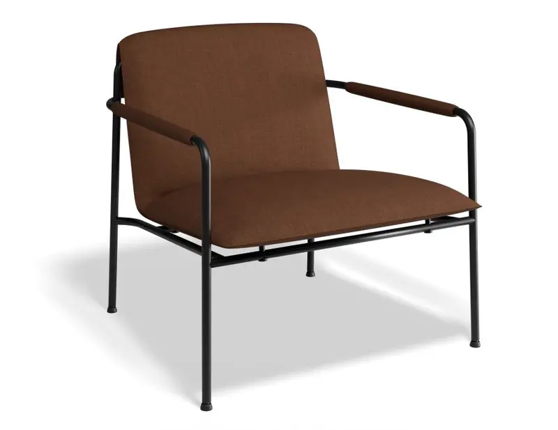 Swift Lounge Armchair – Terracotta Rust Hue 1