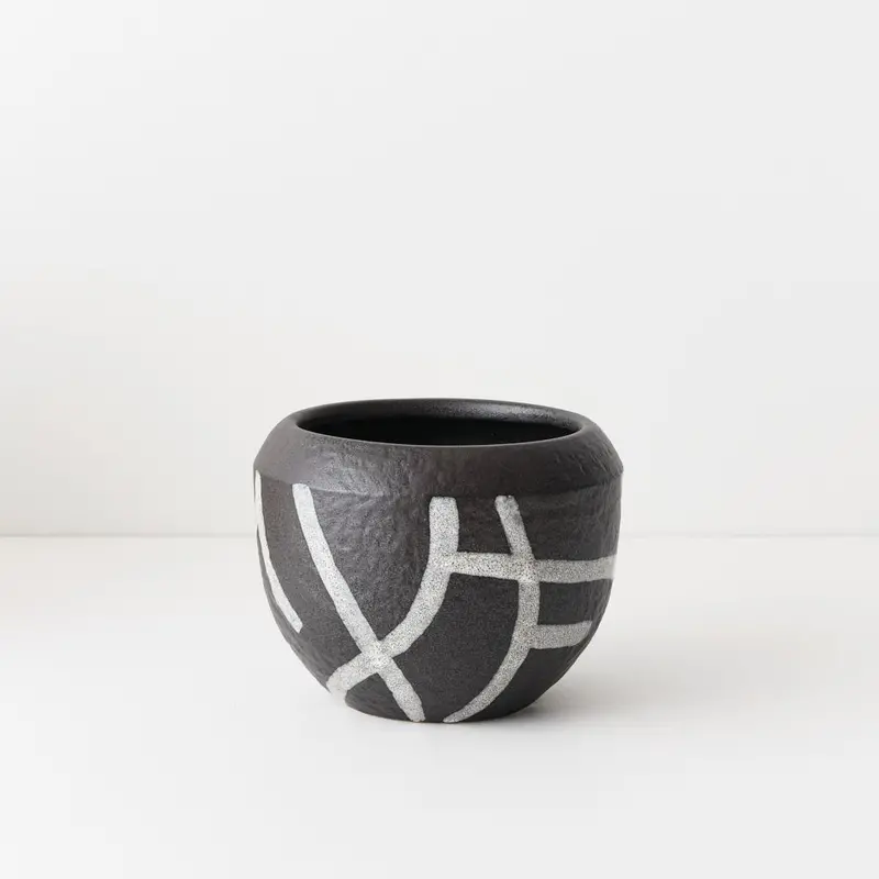 Takumi Designer Pot Set – Pair Of Contemporary Planters 1