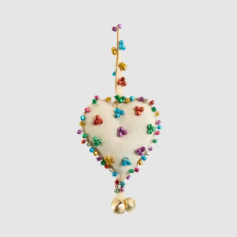 Tangier Tiny Bell Heart-Shaped Hanging Ornament 1