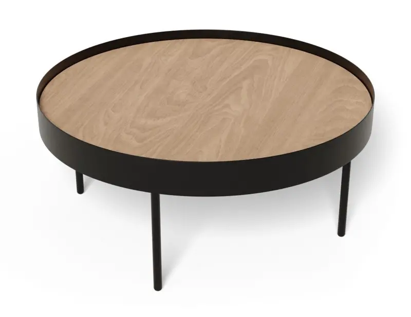 Tao Large Dining Table In Minimalist Black Finish 1