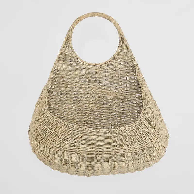 Teardrop-Shaped Hanging Woven Basket 1