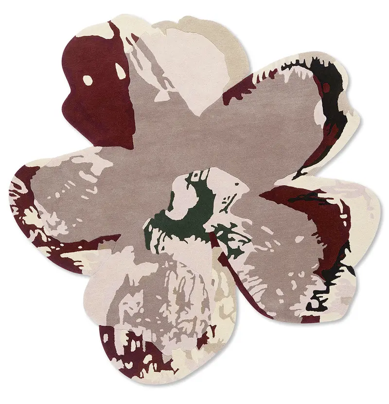 Ted Baker Burgundy Magnolia Round Wallpaper 162303 1