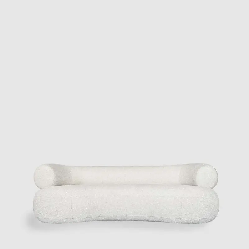 Theo White 4-Seater Modern Sofa 1