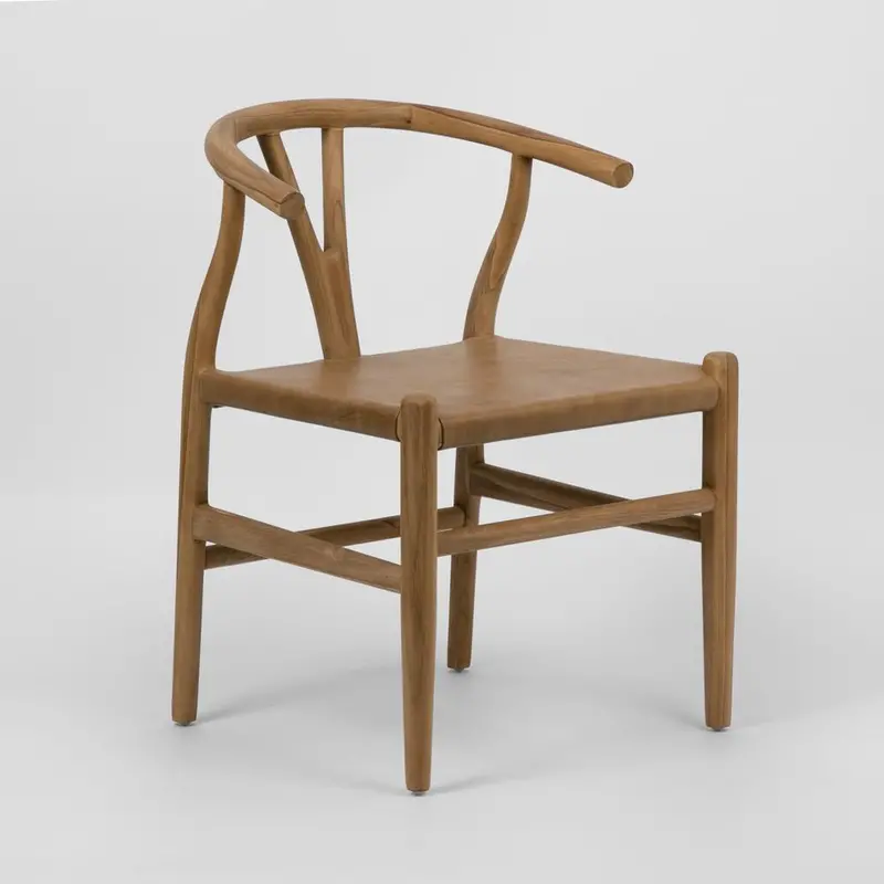 Toffee Leather Dining Chair By Curtis 1