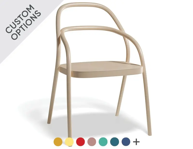Ton 002 Wooden Chair – Unpadded Modernist Design 1