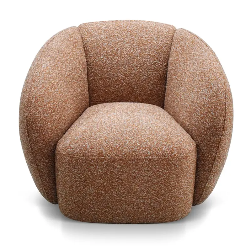 Tropical Orange Armchair – Vibrant Upholstered Accent Chair 1