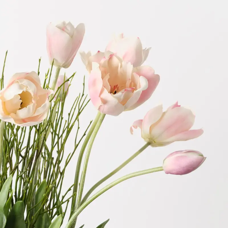 Tulip Hybrid Duo Vase Pack – Coordinated Spring-Themed Decor Set 1