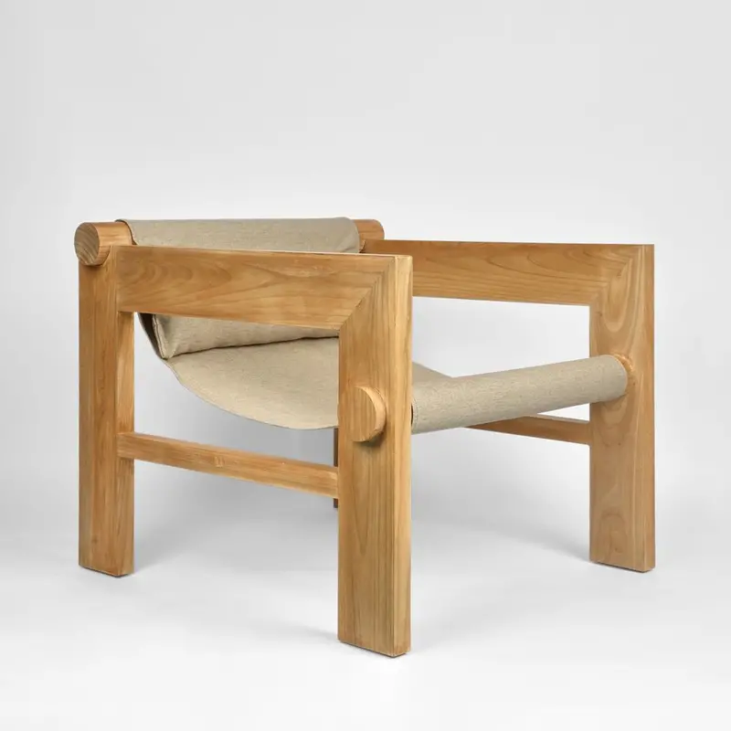 Twyla Armchair With Taupe Upholstered Seat 1