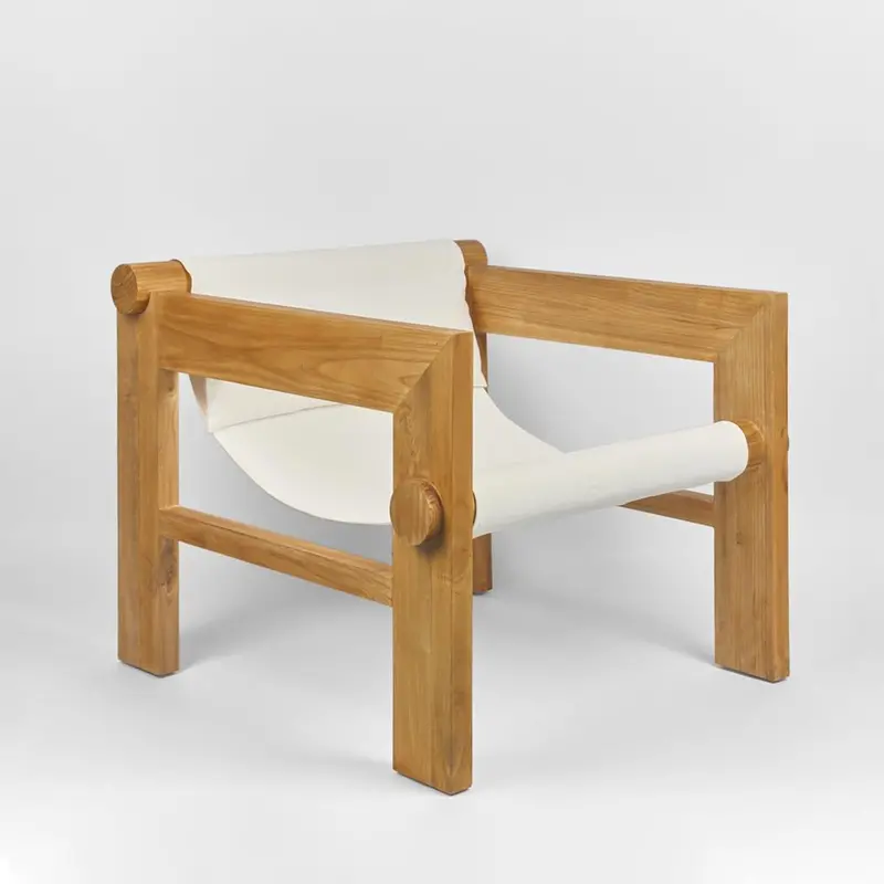 Twyla Armchair With White Upholstered Seat 1