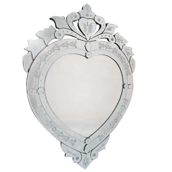 Venetian-Inspired Heart-Shaped Decorative Mirror 1