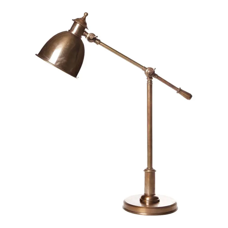 Vermont Adjustable Antique Brass Task Lamp 1