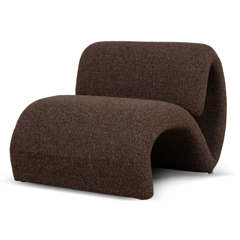 Verona Cinnamon Weave Lounge Chair – Woven-Texture Accent In Warm Tone 1
