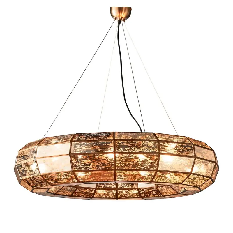 Victoria Large Ceiling Pendant Light – Antique Brass Finish 1