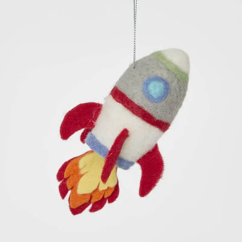 Vintage Rocket-Shaped Tree Hanging Decor 1
